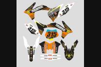 Kit adesivi compatibile con per KTM EXC EXC-F 200 250 450 2003 - MXPKAD13398