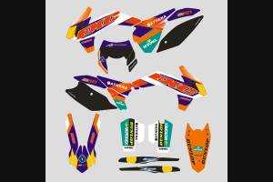 Kit adesivi compatibile con per KTM SX 50 2003-2008 - MXPKAD13402