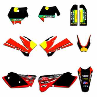 Kit adesivi compatibile con per KTM EXC EXC-F 200 250 450 2005 - 2007 - MXPKAD13423