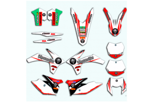 Kit adesivi compatibile con per KTM EXC EXC-F 125 200 250 350 450 2012 - 2013 - MXPKAD13430