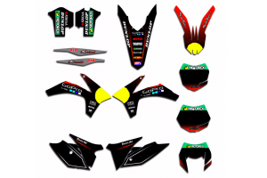 Kit Autocollants compatible avec per KTM EXC EXC-F 125 200 250 350 450 2012 - 2013 - MXPKAD13433