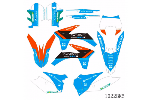 Kit adesivi compatibile con per KTM EXC EXC-F 125 200 250 350 450 2012 - 2013 - MXPKAD13435
