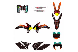 Kit adesivi compatibile con per KTM EXC EXC-F 200 250 300 350 450 2016 - MXPKAD13441