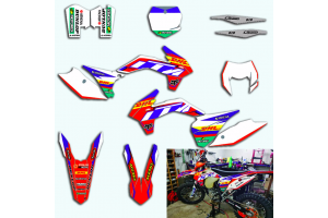 Kit adesivi compatibile con per KTM EXC EXC-F 200 250 300 350 450 2016 - MXPKAD13442