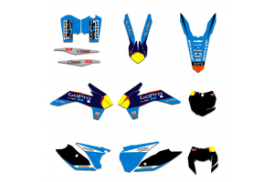 Kit adesivi compatibile con per KTM EXC EXC-F 200 250 300 350 450 2016 - MXPKAD13444