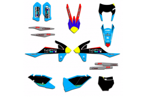 Kit adesivi compatibile con per KTM EXC EXC-F 200 250 300 350 450 2017 - 2019 - MXPKAD13450
