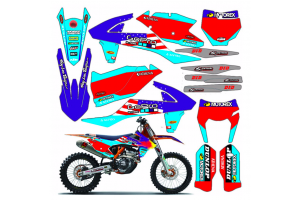 Sticker set compatible with per KTM EXC EXC-F 200 250 300 350 450 2017 - 2019 - MXPKAD13450