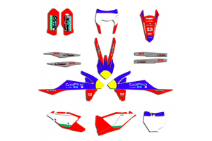 Kit adesivi compatibile con per KTM EXC EXC-F 200 250 300 350 450 2017 - 2019 - MXPKAD13451
