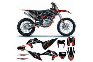 Kit adesivi compatibile con per KTM EXC EXC-F 200 250 300 350 450 2020 - 2021 - MXPKAD13453