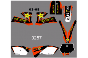 Kit adesivi compatibile con per KTM SX 85 2004-2005 - MXPKAD13461