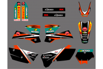 Kit adesivi compatibile con per KTM SX 125 200 250 300 350 450 2013 2016 - MXPKAD13480