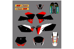 Kit adesivi compatibile con per KTM SX 125 200 250 300 350 450 2004 2006 - MXPKAD13411