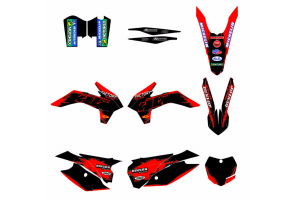 Kit adesivi compatibile con per KTM SX 125 200 250 300 350 450 2013 2016 - MXPKAD13497