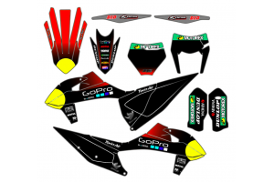 Kit adesivi compatibile con per KTM SX SXF 125 200 250 300 350 450 2019 2021 - MXPKAD13520