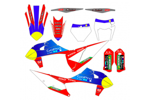 Kit de pegatinas compatible con per KTM SX SXF 125 200 250 300 350 450 2019 2021 - MXPKAD13522