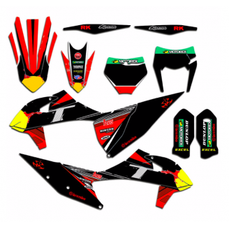 Kit adesivi compatibile con per KTM SX SXF 125 200 250 300 350 450 2019 2021 - MXPKAD13522