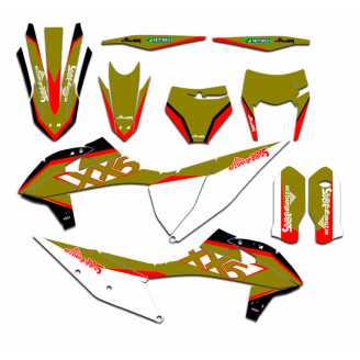 Kit adesivi compatibile con per KTM SX SXF 125 200 250 300 350 450 2019 2021 - MXPKAD13524