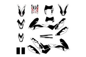 Kit adesivi compatibile con per KTM 690 SMC 2008-2011 - MXPKAD13526