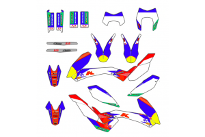 Kit adesivi compatibile con per KTM 690 SMC 2008-2011 - MXPKAD13528