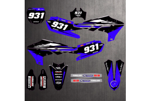 Kit Autocollants compatible avec per YAMAHA YZF 250 2019 - 2021 - MXPKAD13277