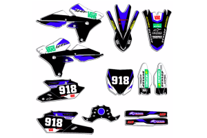 Aufkleber Satz kompatibel mit per YAMAHA YZF 450 2014 - 2017 - MXPKAD13280