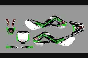 Kit Autocollants compatible avec per KAWASAKI KX 85 2004 - 2010 - MXPKAD13710