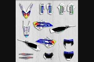 Kit Autocollants compatible avec per HUSQVARNA TE 150/250/300 FE 250/350/450 2014 - 2016 - MXPKAD13720