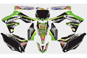 Sticker set compatible with per KAWASAKI KXF 250 2013 - 2016 - MXPKAD13726