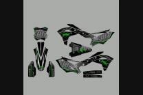 Kit Autocollants compatible avec per KAWASAKI KXF 250 2017 - 2020 - MXPKAD13660