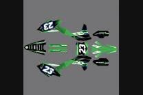 Kit Autocollants compatible avec per KAWASAKI KXF 250 2017 - 2020 - MXPKAD13660