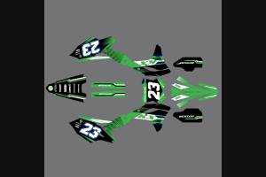 Sticker set compatible with per KAWASAKI KXF 250 2017 - 2020 - MXPKAD13660