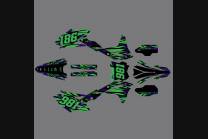 Kit Autocollants compatible avec per KAWASAKI KXF 250 2017 - 2020 - MXPKAD13728