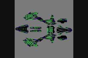 Sticker set compatible with per KAWASAKI KXF 250 2017 - 2020 - MXPKAD13728