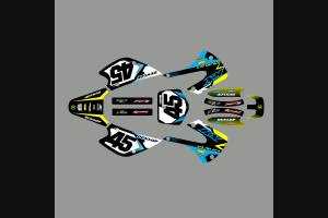Sticker set compatible with per KAWASAKI KX 85 2004 - 2010 - MXPKAD13711