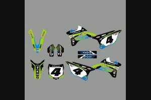Kit Autocollants compatible avec per KAWASAKI KX 85 2014 - 2020 - MXPKAD13652