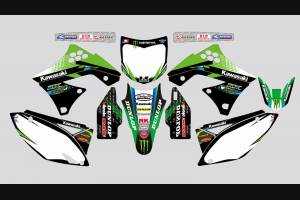 Sticker set compatible with per KAWASAKI KXF 250 2009 - 2012 - MXPKAD13731