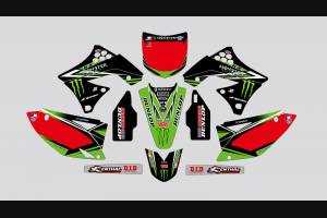Kit adesivi compatibile con per KAWASAKI KXF 250 2009 - 2012 - MXPKAD13733