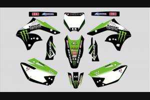 Kit adesivi compatibile con per KAWASAKI KXF 250 2006 - 2008 - MXPKAD13657