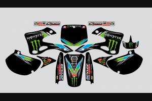 Kit de pegatinas compatible con per KAWASAKI KX 125/250 1999 - 2002 - MXPKAD13743