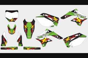 Sticker set compatible with per KAWASAKI KXF 450 2006 - 2008 - MXPKAD13662