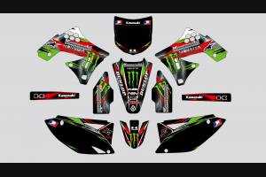 Sticker set compatible with per KAWASAKI KXF 450 2009 - 2011 - MXPKAD13752