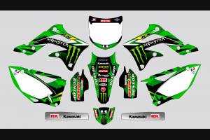 Sticker set compatible with per KAWASAKI KXF 450 2012 - 2015 - MXPKAD13664