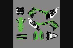 Sticker set compatible with per KAWASAKI KXF 450 2019 - 2021 - MXPKAD13666