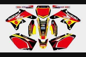 Kit Autocollants compatible avec per SUZUKI RMZ 250 2007 - 2009 - MXPKAD13766