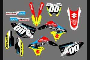 Kit Autocollants compatible avec per SUZUKI RMZ 250 2010 - 2017 - MXPKAD13696