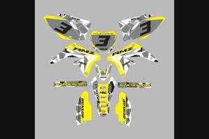 Kit de pegatinas compatible con per SUZUKI RMZ 250 2019 - 2021 - MXPKAD13697