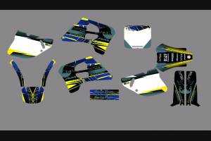 Kit Autocollants compatible avec per SUZUKI RM 125/250 1993 - 1995 - MXPKAD13691