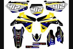 Kit de pegatinas compatible con per SUZUKI RMZ 450 2005 - 2006 - MXPKAD13778