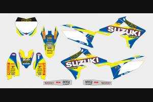 Kit de pegatinas compatible con per SUZUKI RMZ 450 2018 - 2021 - MXPKAD13701
