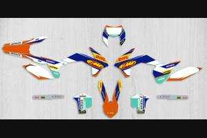 Kit adesivi compatibile con per KTM EXC EXC-F 125 200 250 300 350 450 2016 - MXPKAD13816